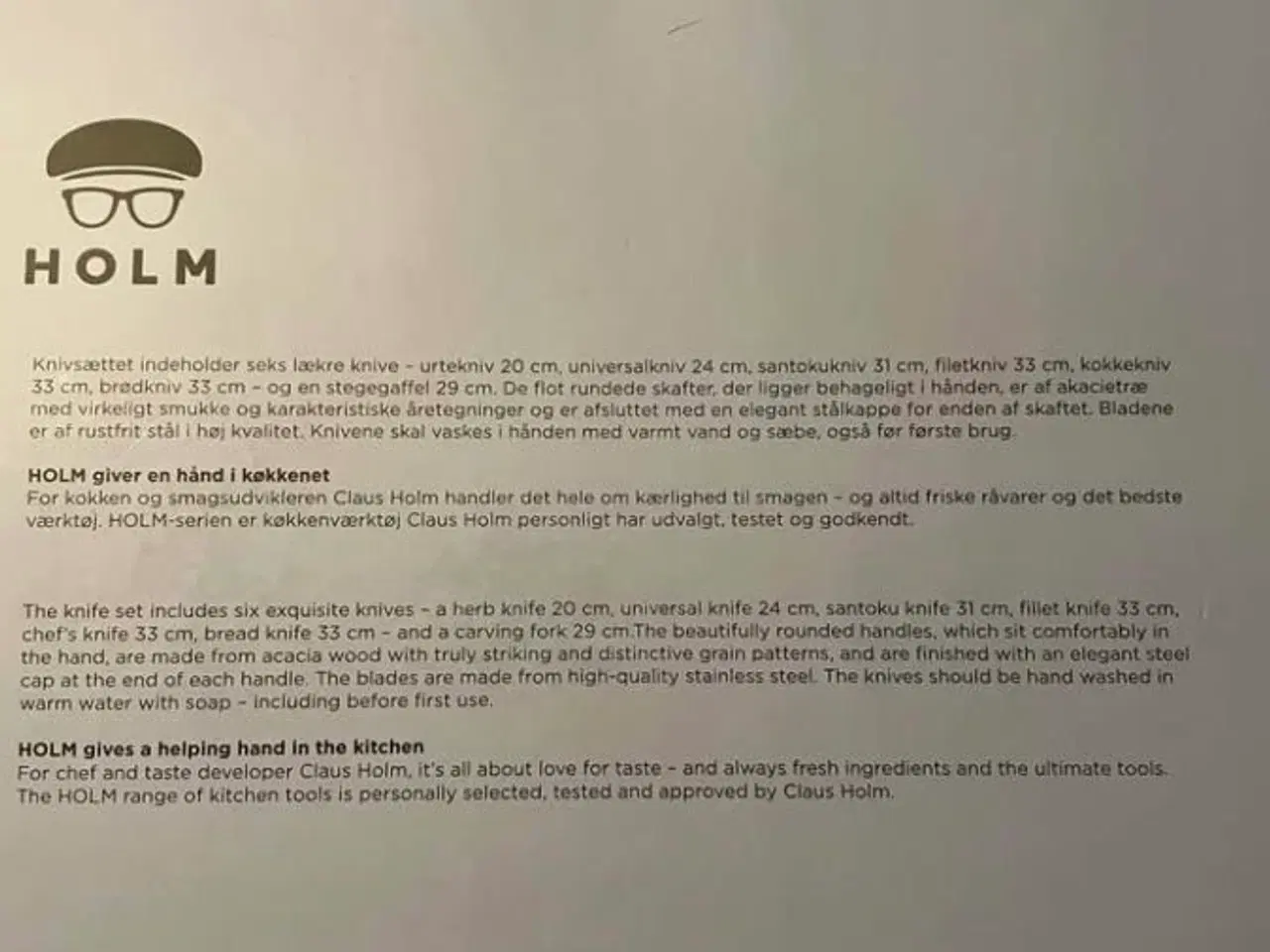 Billede 3 - Claus Holm knivsæt