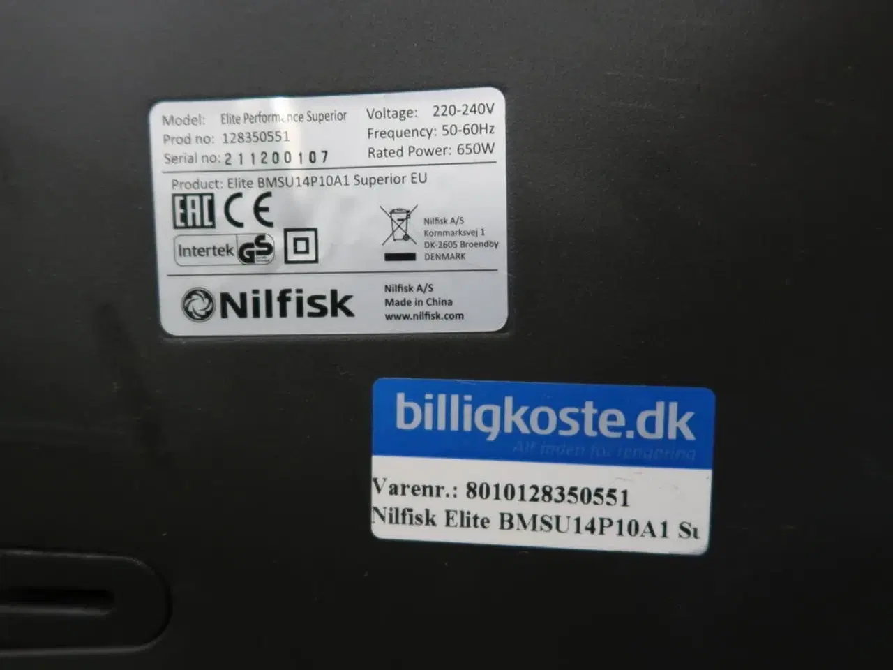 Billede 3 - Støvsuger NILFISK Elite