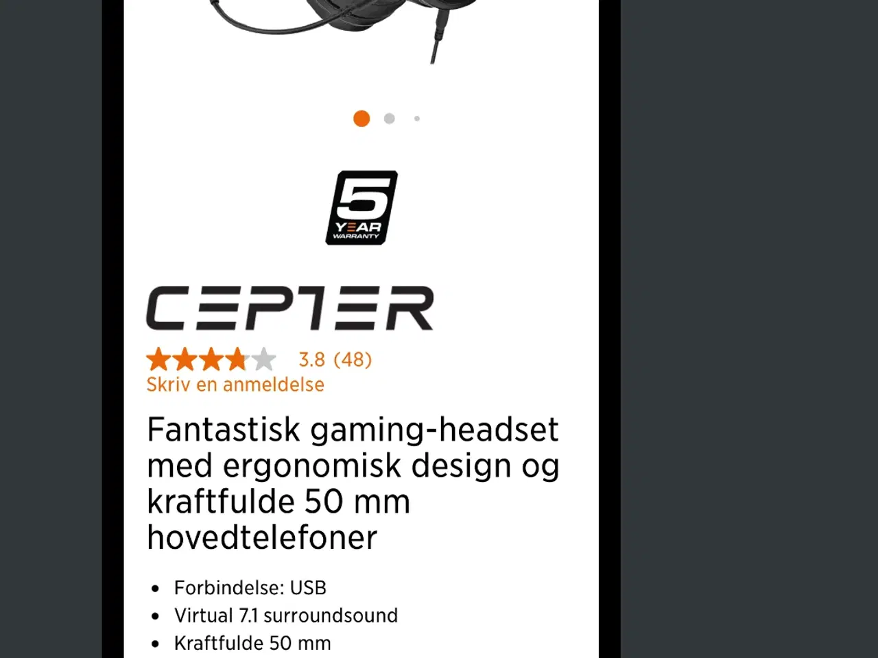 Billede 3 - Helt ny Gaming Headset 