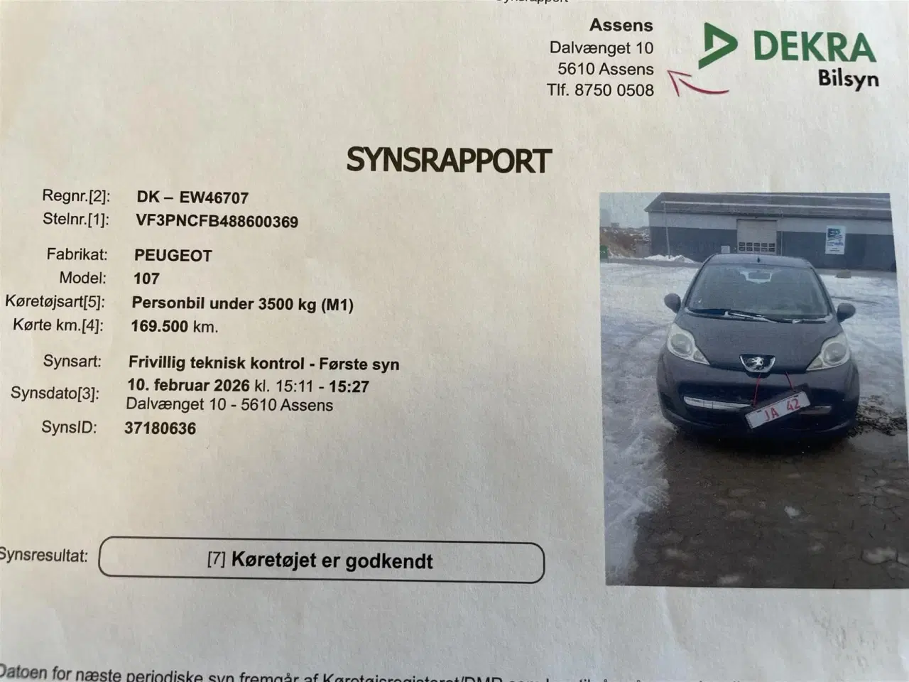 Billede 11 - Peugeot 107 1,0 Access 68HK 5d