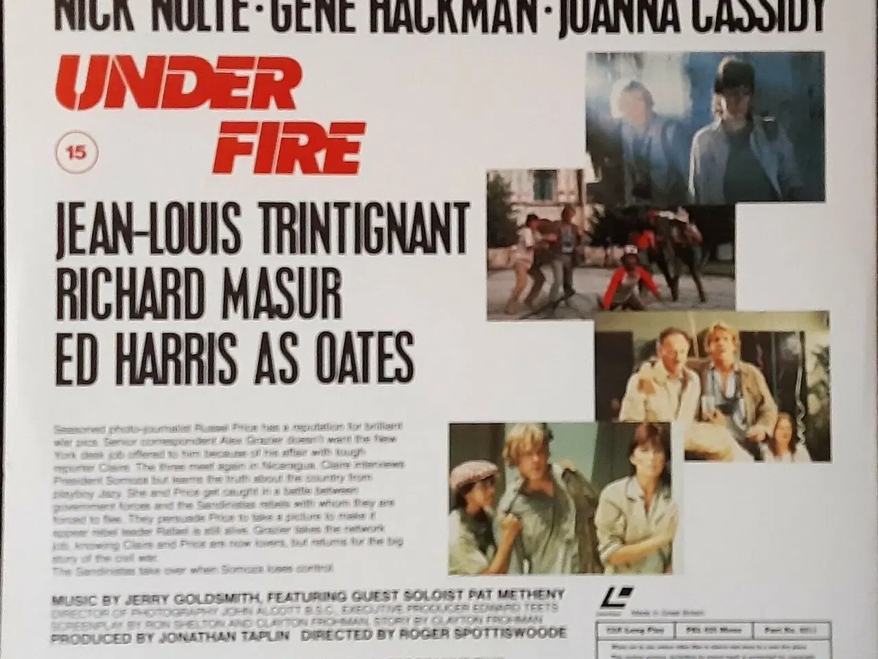 Billede 2 - Under Fire, 1983, Laserdisc film