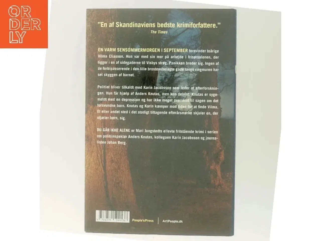 Billede 3 - Du går ikke alene : kriminalroman af Mari Jungstedt (Bog)