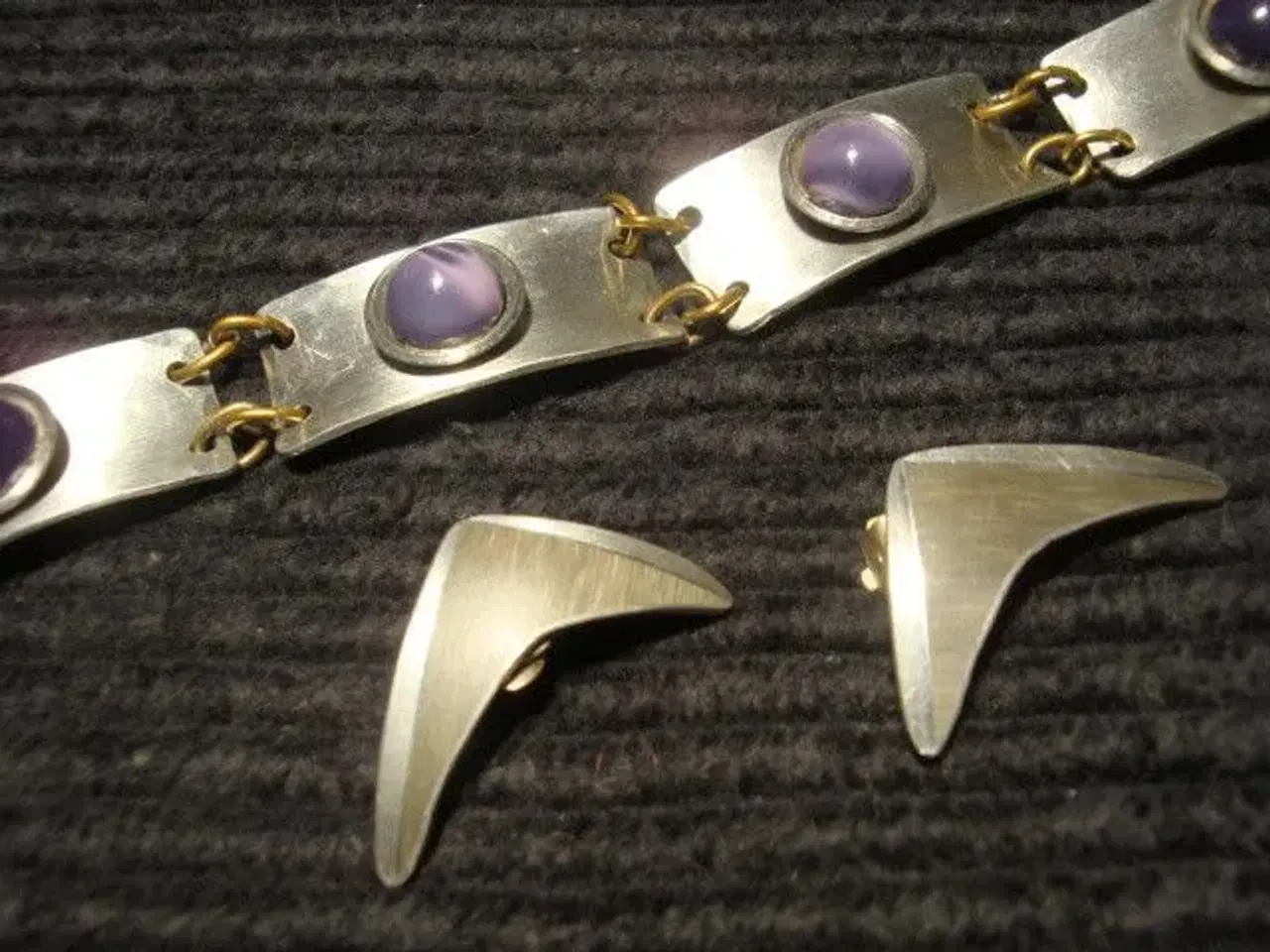 Billede 2 - Tin halskæde, armbånd og øreclips
