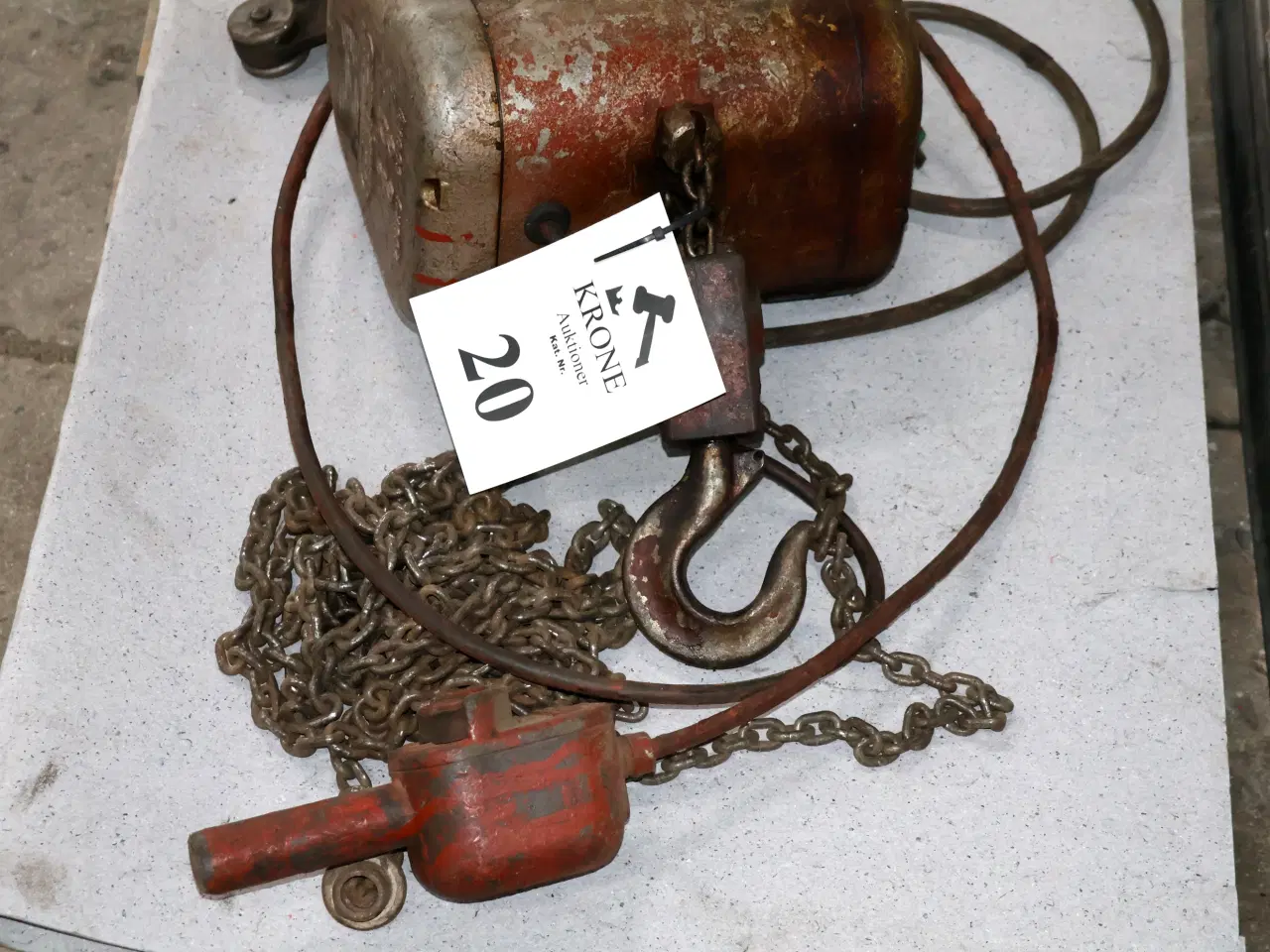 Billede 3 - GIS El-kædetalje 250/500kg m/løbekat, afprøvet. 