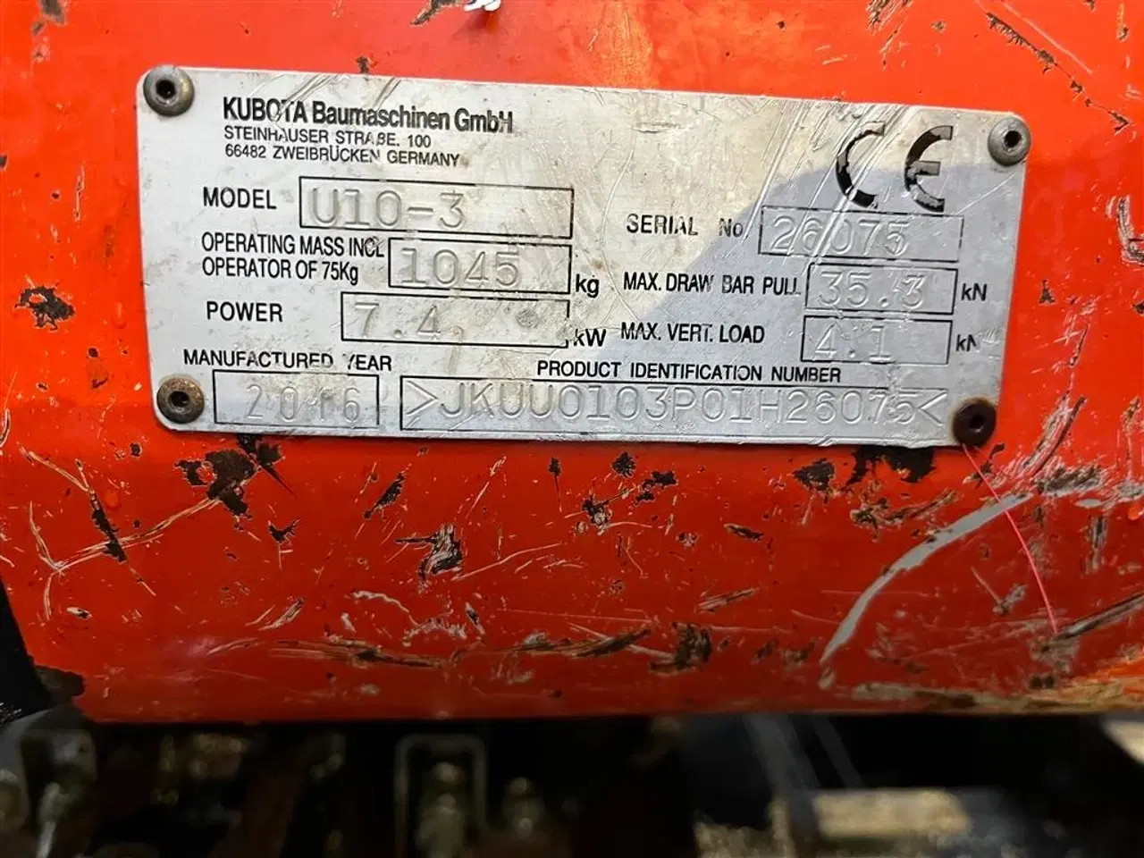 Billede 8 - Kubota U10-3 1100kg maskine med 3 skovle.