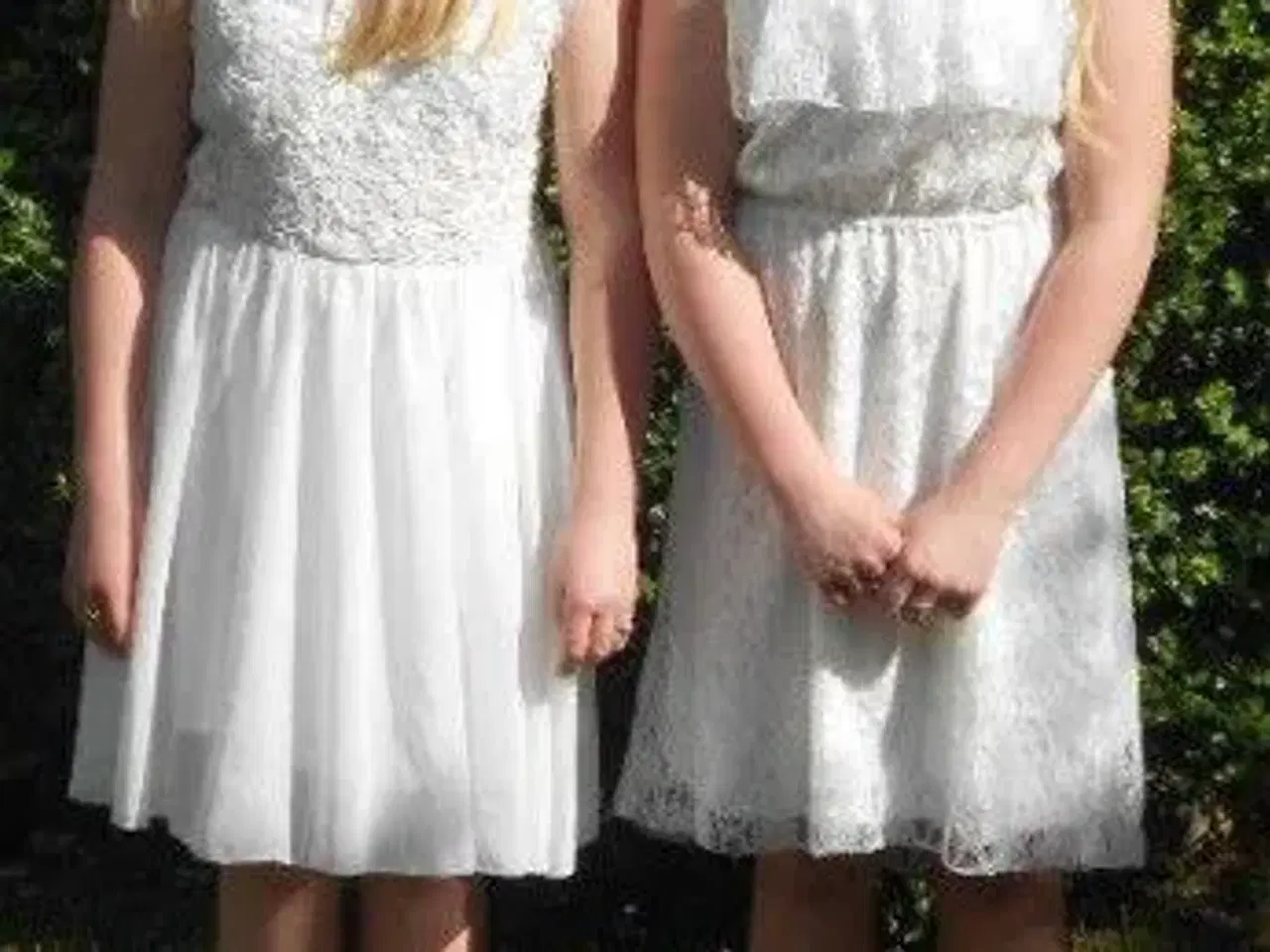 Billede 1 - hvide kjoler med blonde pr stk