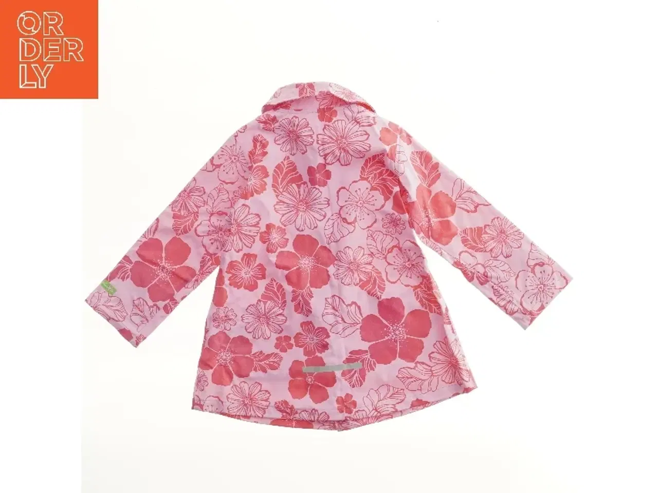 Billede 2 - Blomstret regnfrakke til børn (str. 98)