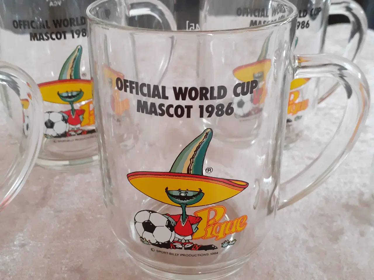 Billede 3 - Fodboldkrus, VM i Mexico 1986, antal 17 - pr. stk.