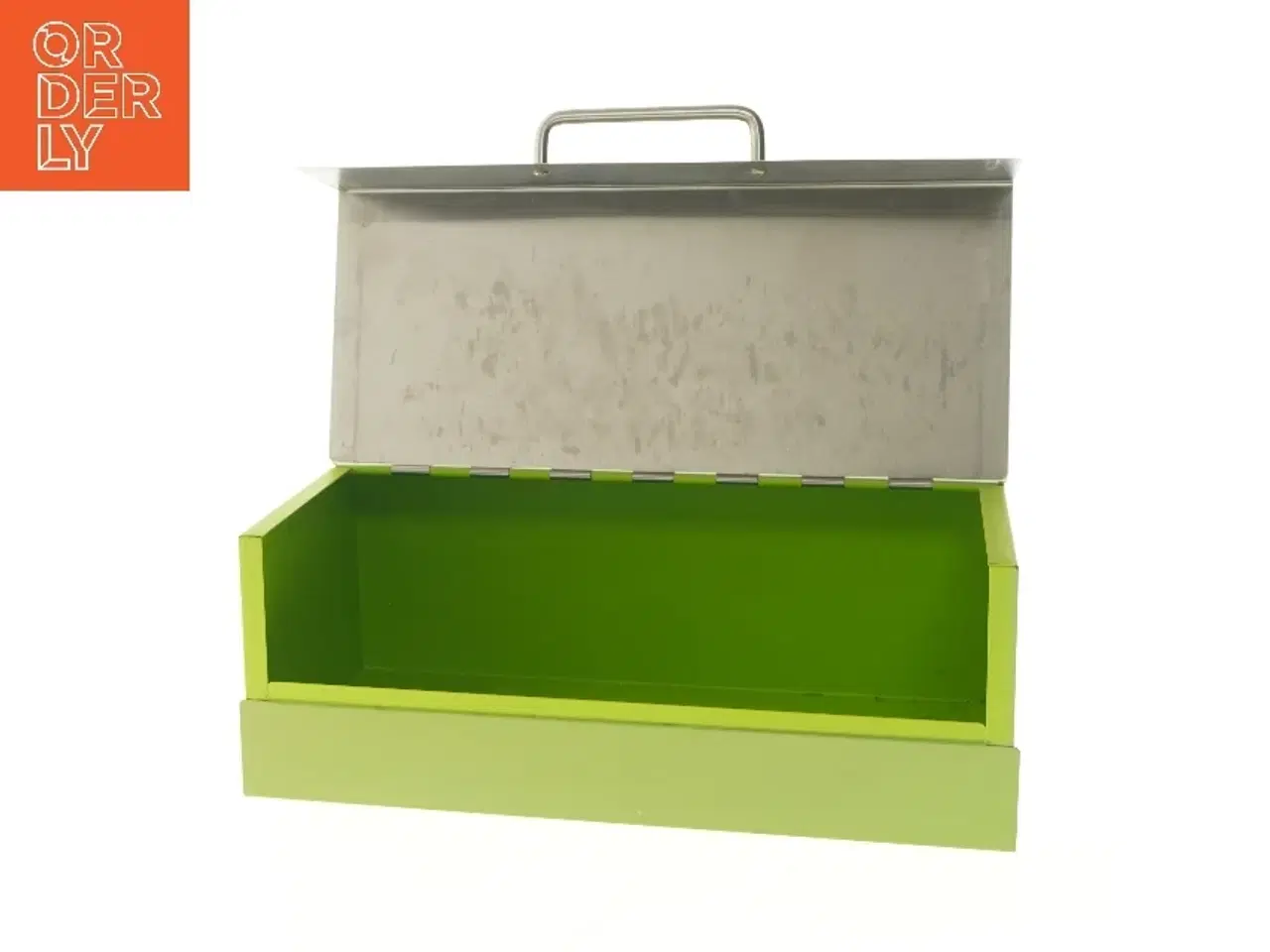 Billede 5 - Metal og plastik opbevaringskasse (str. 36x20x13,5 cm)