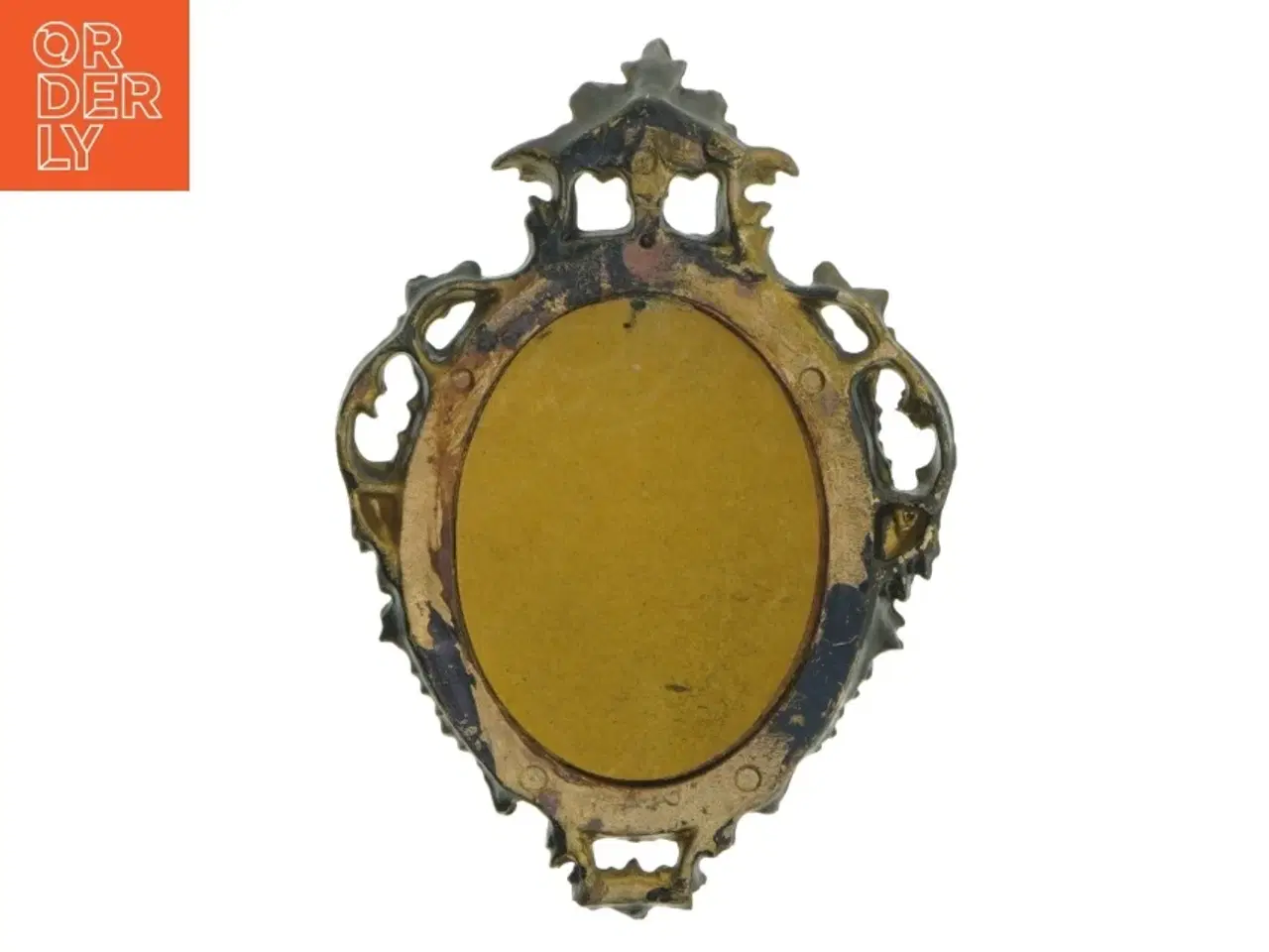 Billede 2 - Oval sortmalet vintage ramme (str. 22x15 cm)