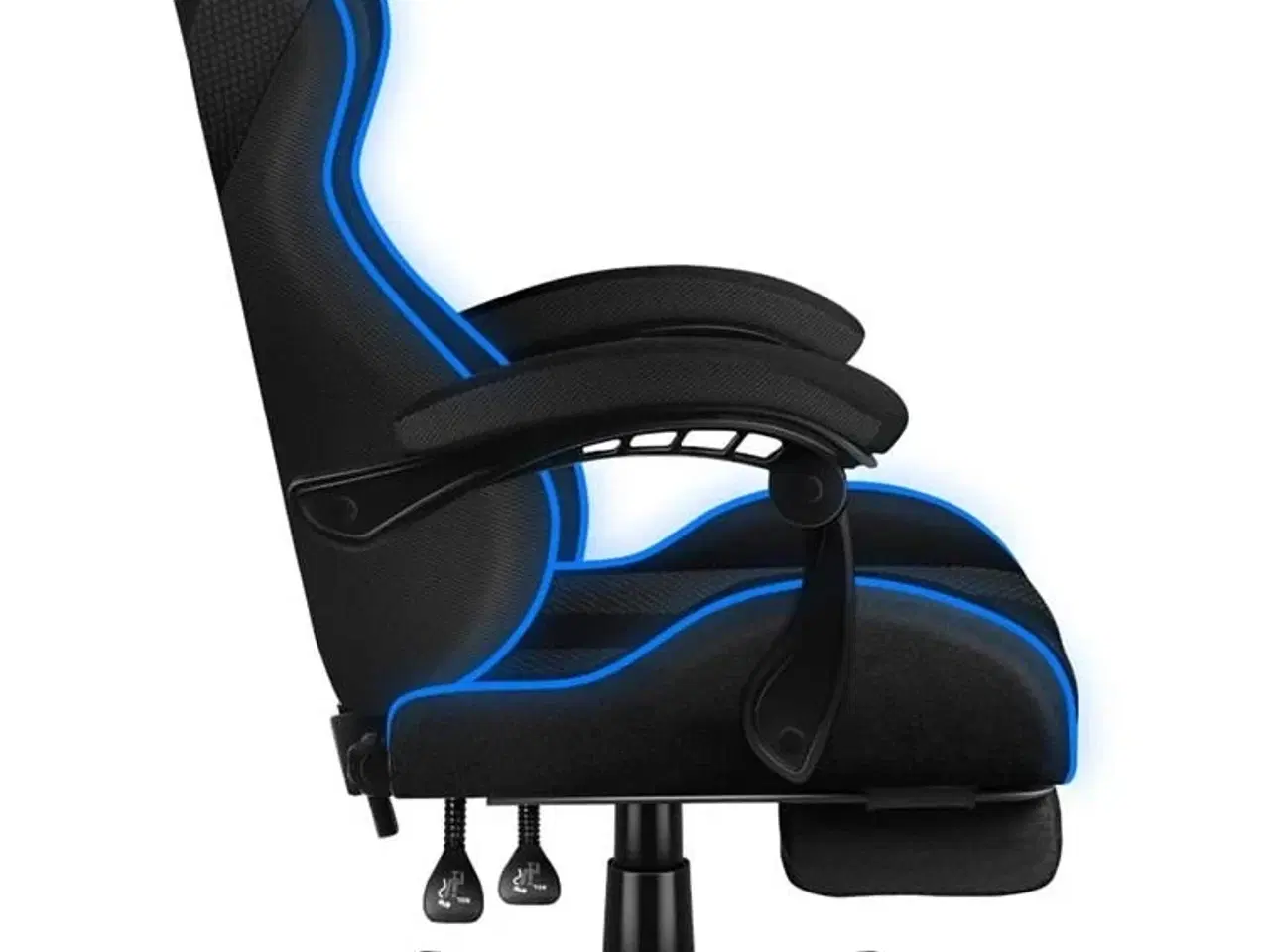 Billede 5 - Gamerstol Huzaro Force 4.7 RGB Mesh – ergonomisk med fodstøtte