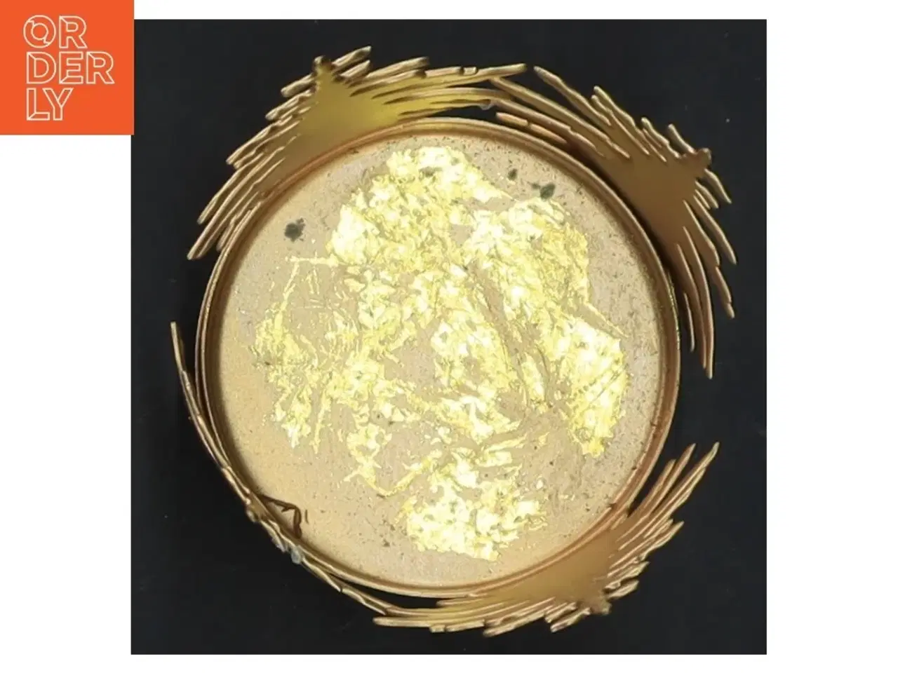 Billede 2 - Guld fyrfadsstage (str. Ø 6x9 cm)