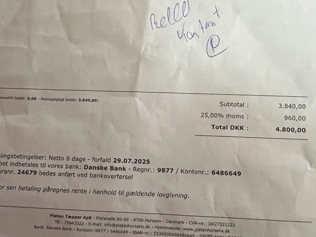 Billede 1 - EGE Atelier Chr.Lacroix tæppe