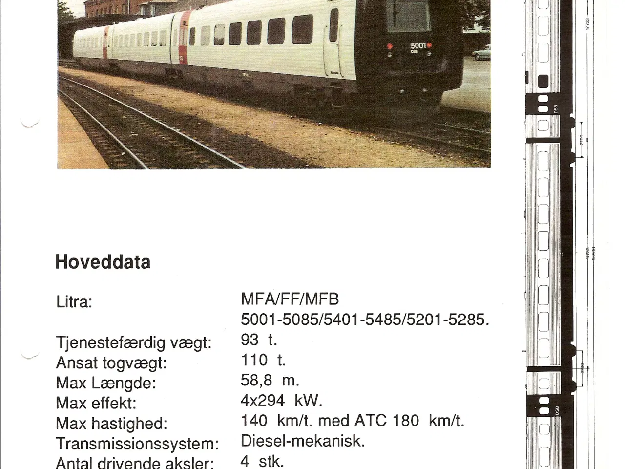 Billede 6 - DSB A4 hæfte "Trækkraftmateriel for Fjerntrafik"
