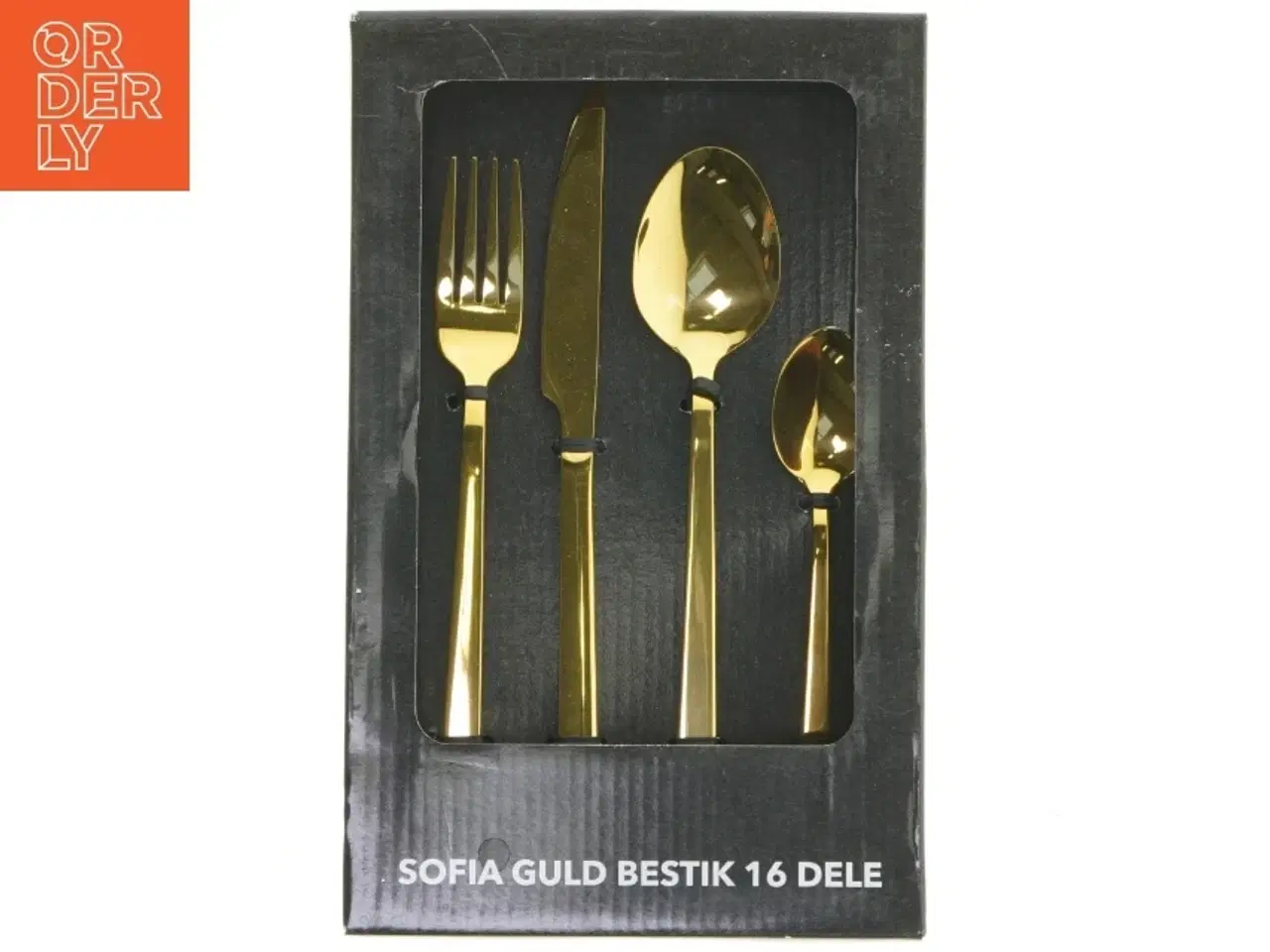Billede 1 - Guld bestiksæt fra Coop (str. 16 dele)