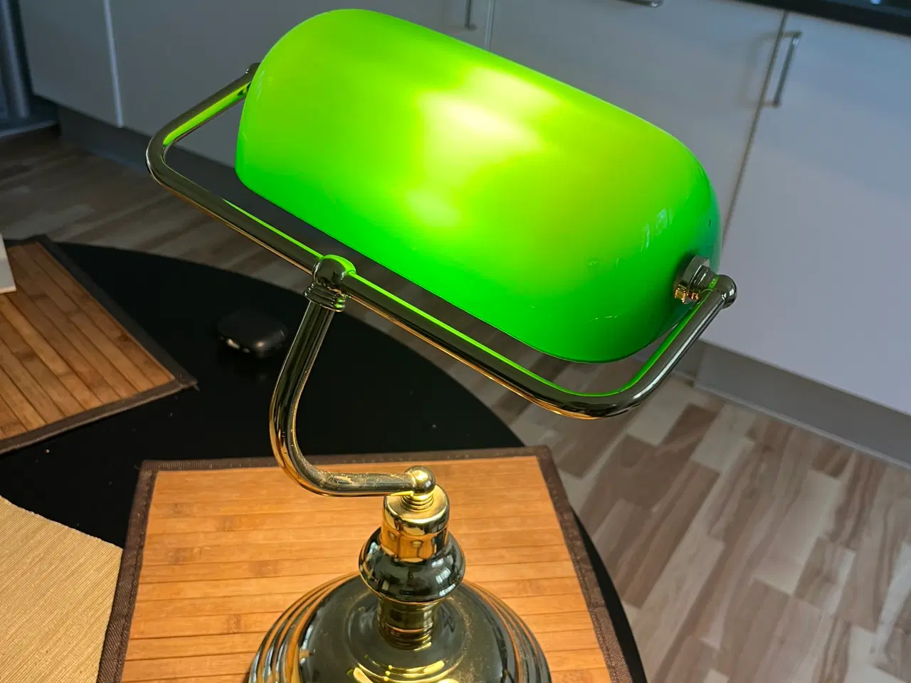 Billede 3 - Lindby skrivebordslampe - banklampe med grøn skærm