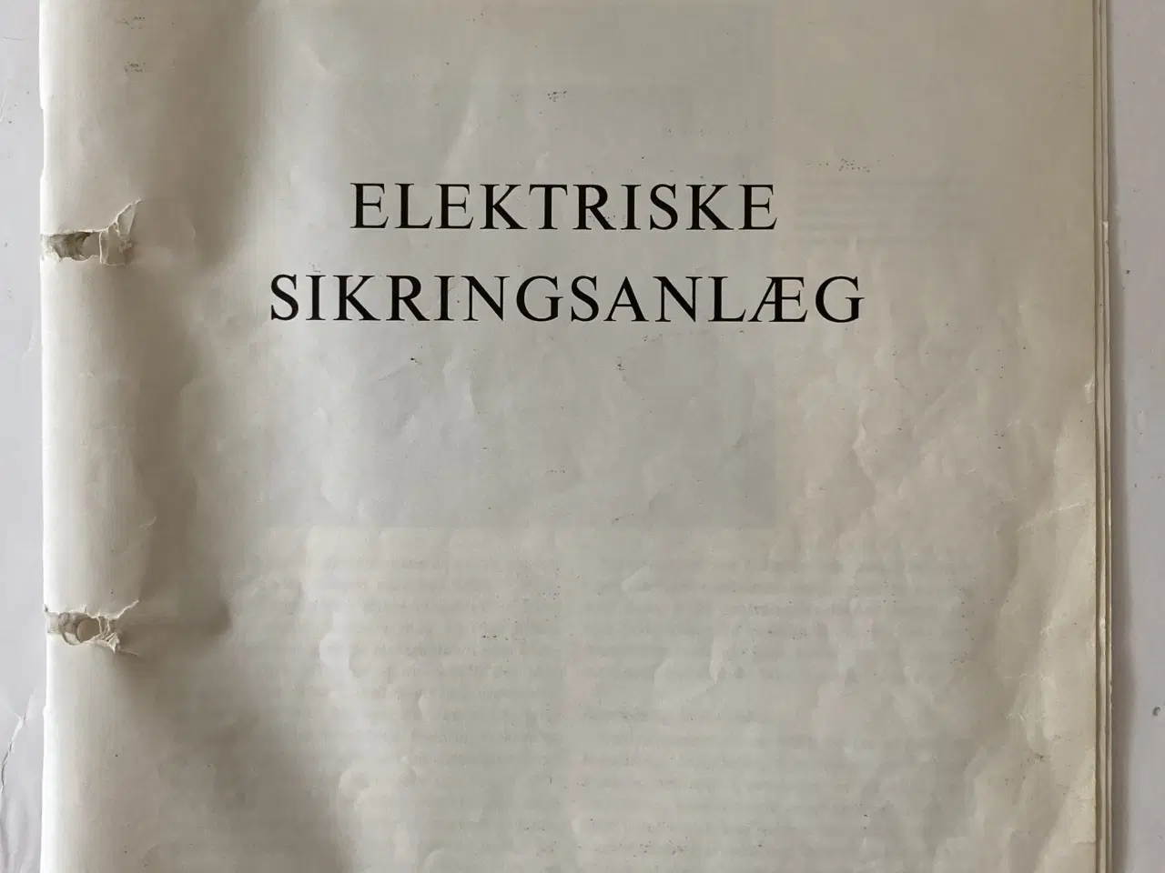 Billede 1 - DSB Elektriske Sikringsanlæg 1953