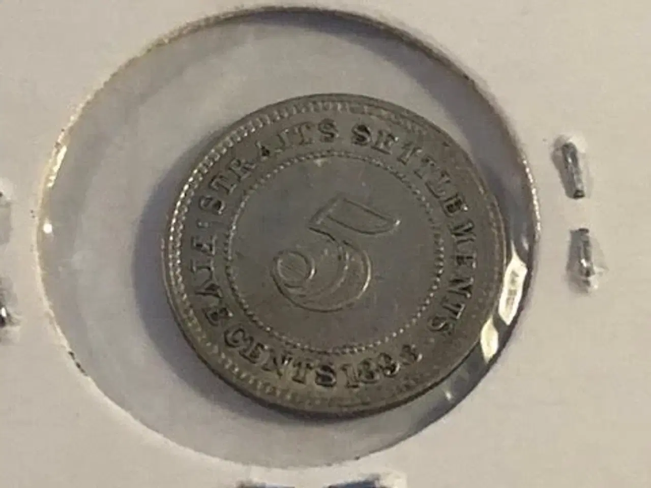 Billede 1 - 5 cents 1898 Straits Settlements