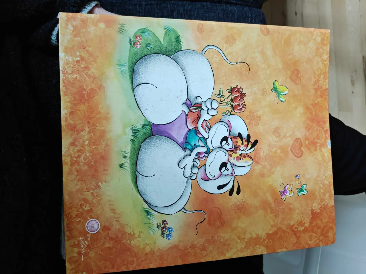 Billede 1 - Diddlepapir i mappe 