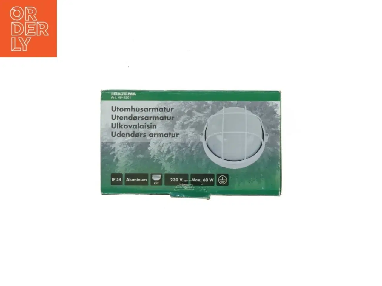 Billede 3 - Udendørs væglampe fra Biltema (str. 18 x 18 cm)