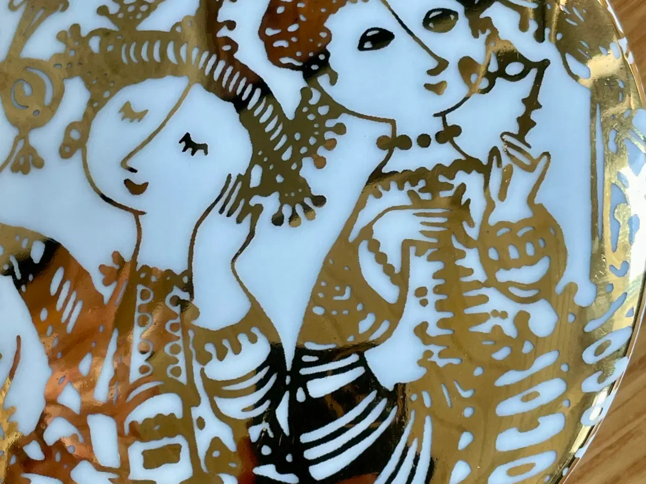 Billede 5 - Bjørn Wiinblad låg krukker i guld & hvid