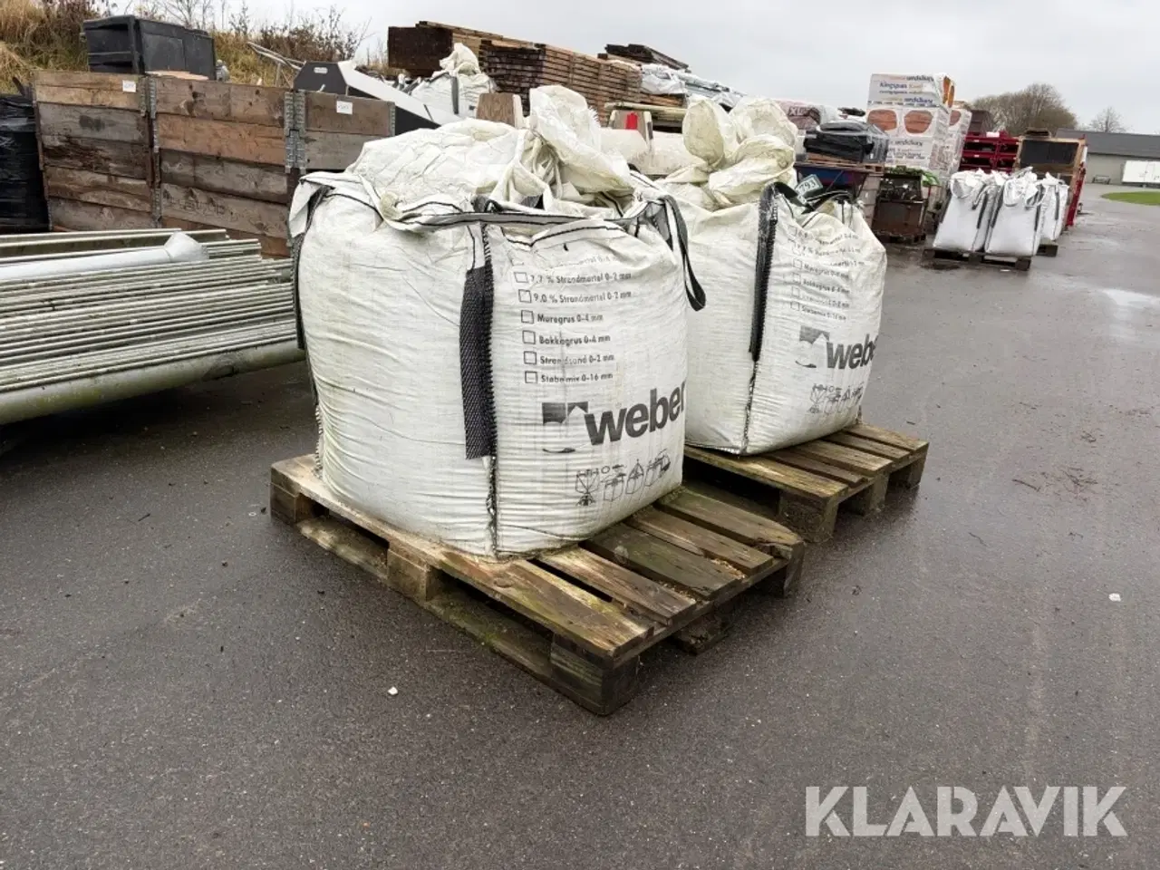 Billede 1 - Strandmørtel Weber 0-2 mm / 11 Big bags