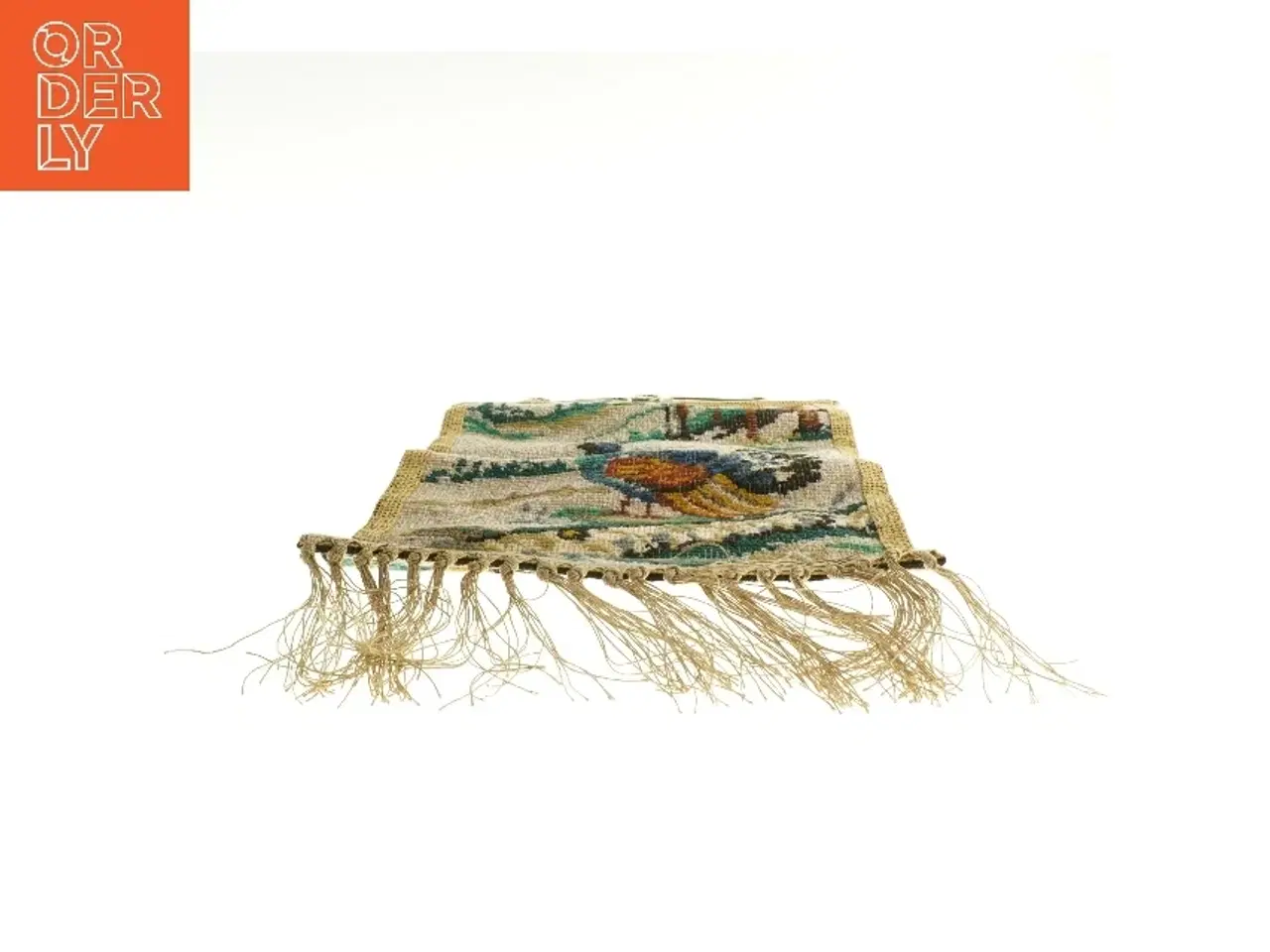 Billede 2 - Billedtæppe med fuglemotiv (str. 42x31 cm)