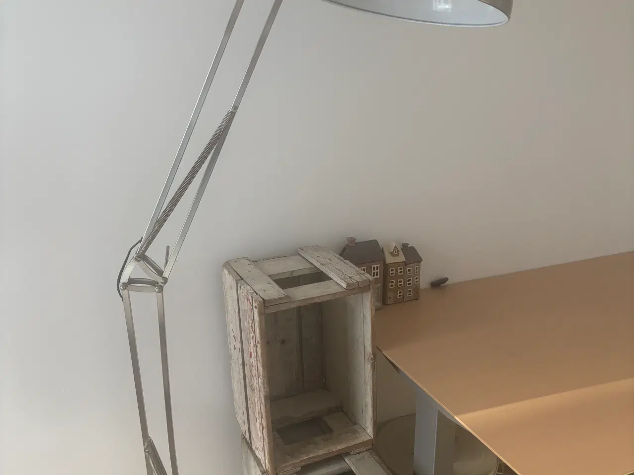 Billede 3 - Stor standerlampe/gulvlampe i metal