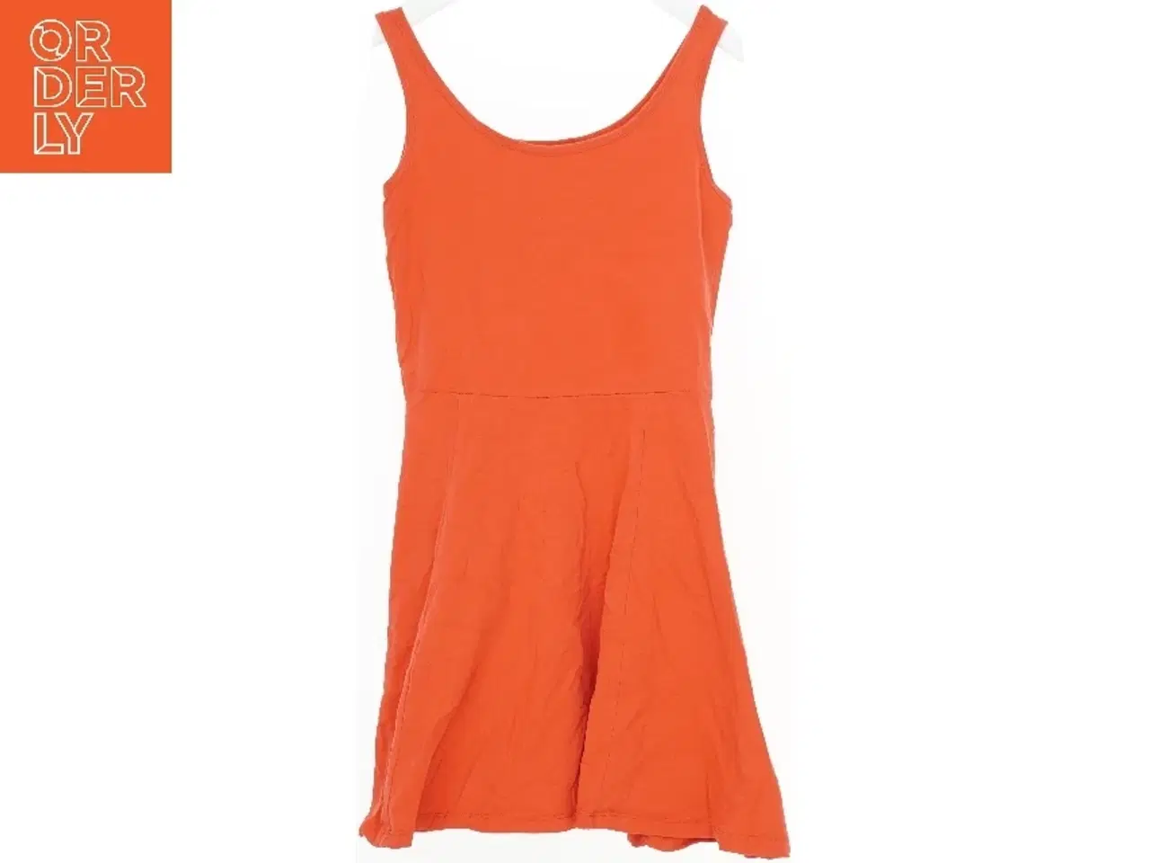 Billede 1 - Orange kjole med stropper fra H&M (str. 140)