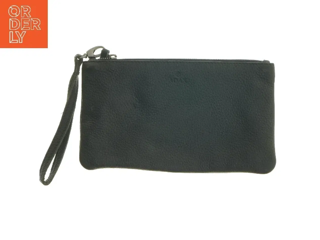 Billede 1 - Sort læder clutch fra Adax (str. 25x14 cm)
