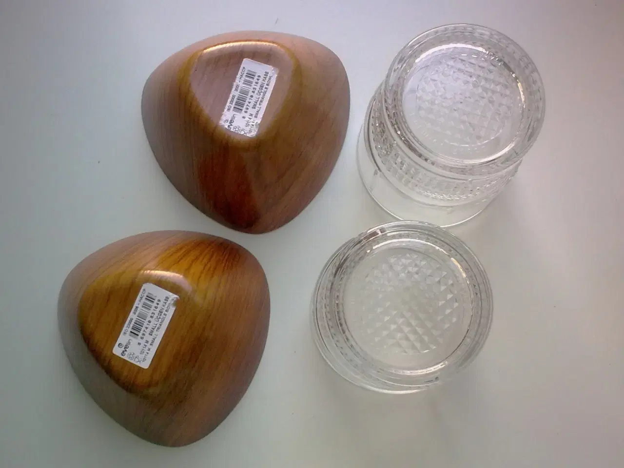 Billede 4 - Evelin slikskål imiteret træ MINI snack