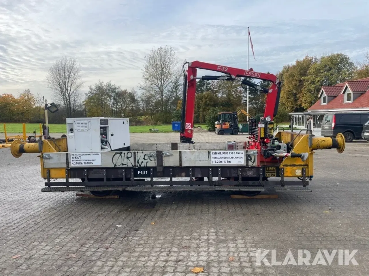 Billede 8 - Togvogn med kran og generator