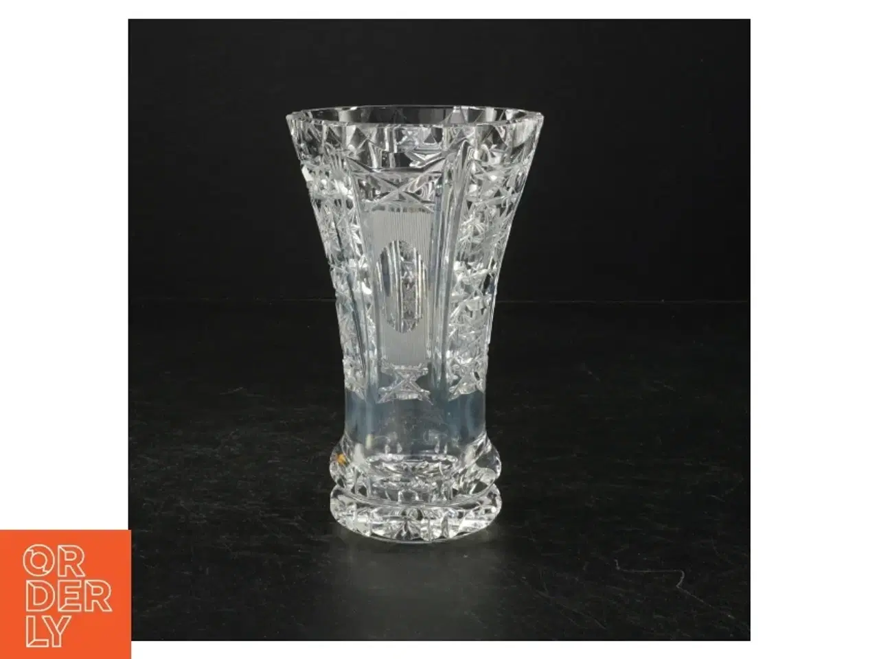 Billede 1 - Krystalglas vase (str. 16 cm)