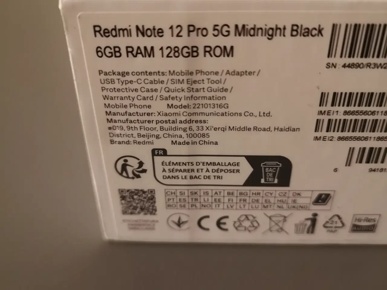 Billede 3 - Redmi Note 12 Pro 5G Midnight Black  6GB RAM 128GB
