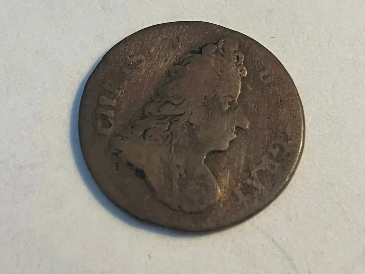 Billede 2 - 1/2 skilling 1696 Denmark