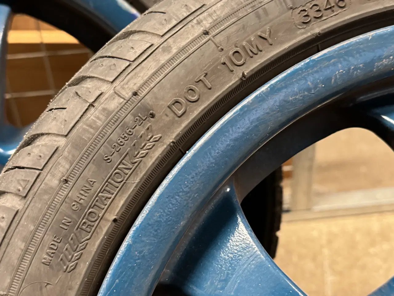 Billede 6 - Godt 4 alufælge med dæk 165x45x15 spostdæk