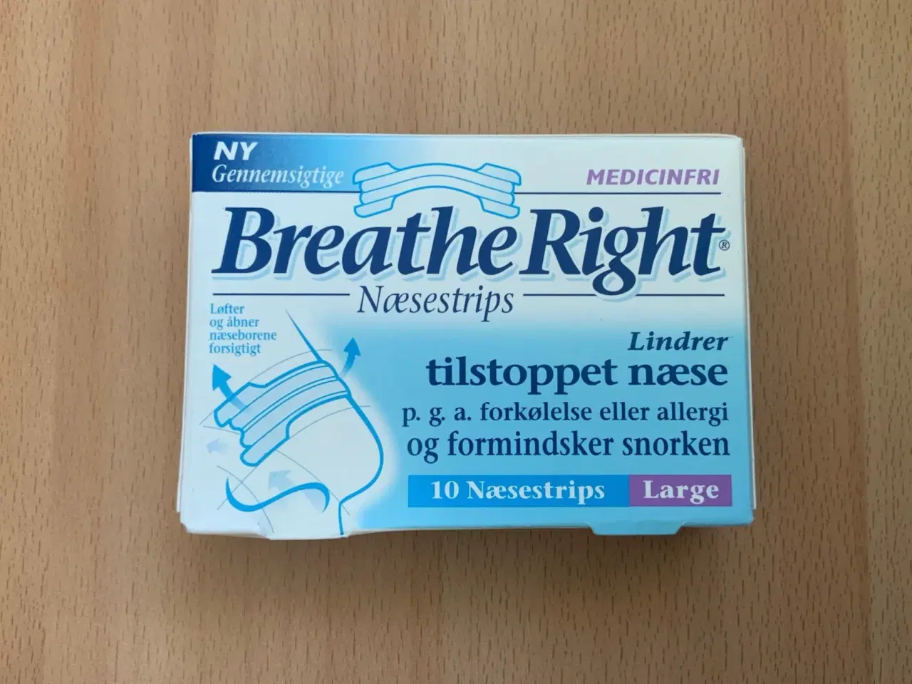 Billede 1 - Breathe Right Næsestrips 10 stk. Store