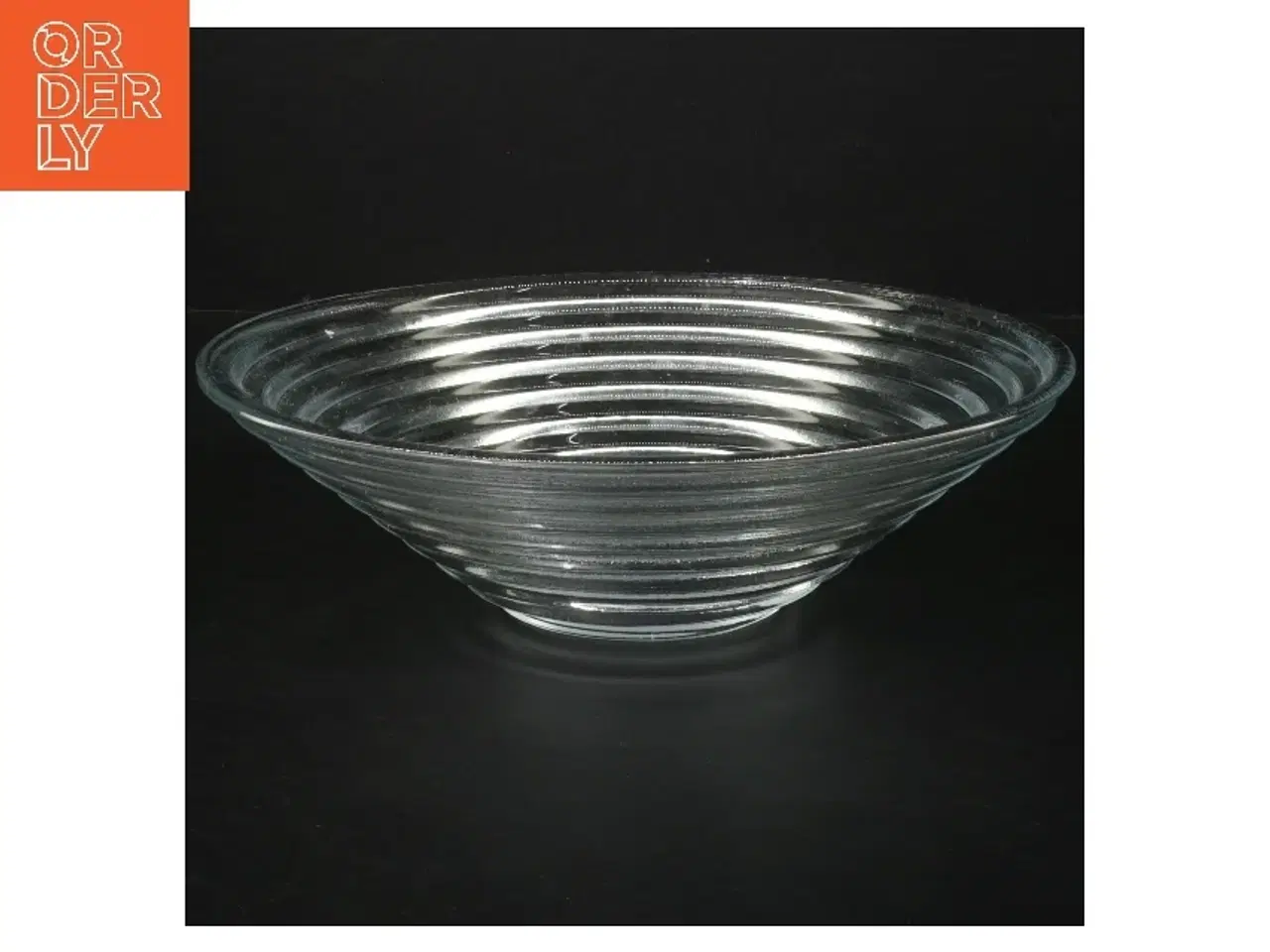 Billede 1 - Smuk Holmegaard Glasskål (str. Ø 22,5 cm)