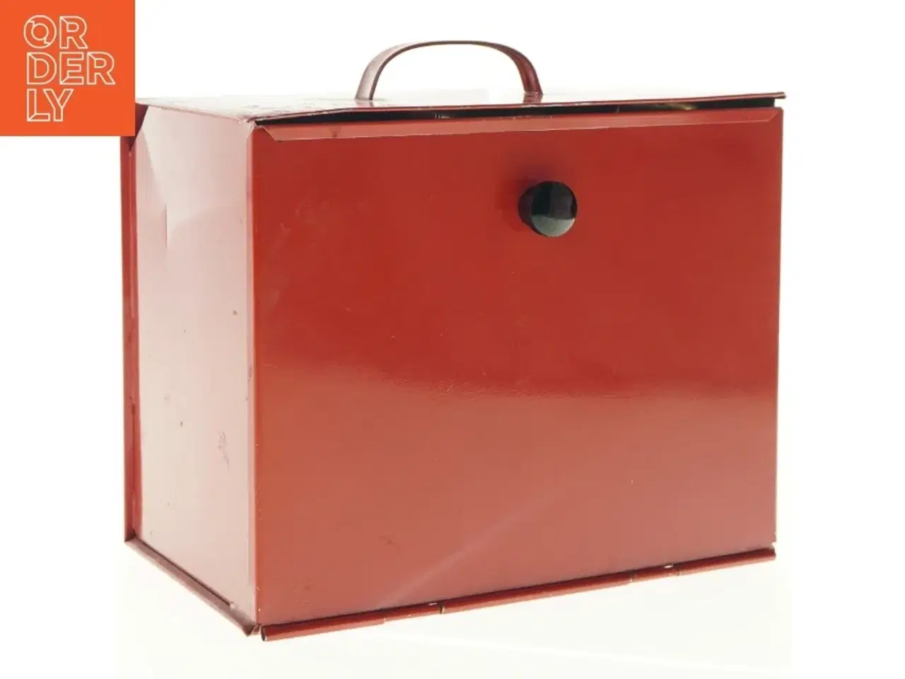 Billede 1 - Rød Metalkasse (str. 19 x 24 cm)