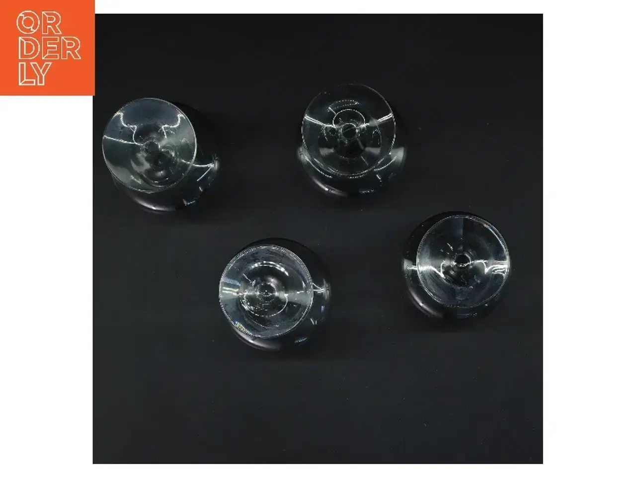 Billede 2 - 4 stk. Holmegaard Atlantic cognacglasstr. (4 stk Ø 5 cm længde 11,5 cm)