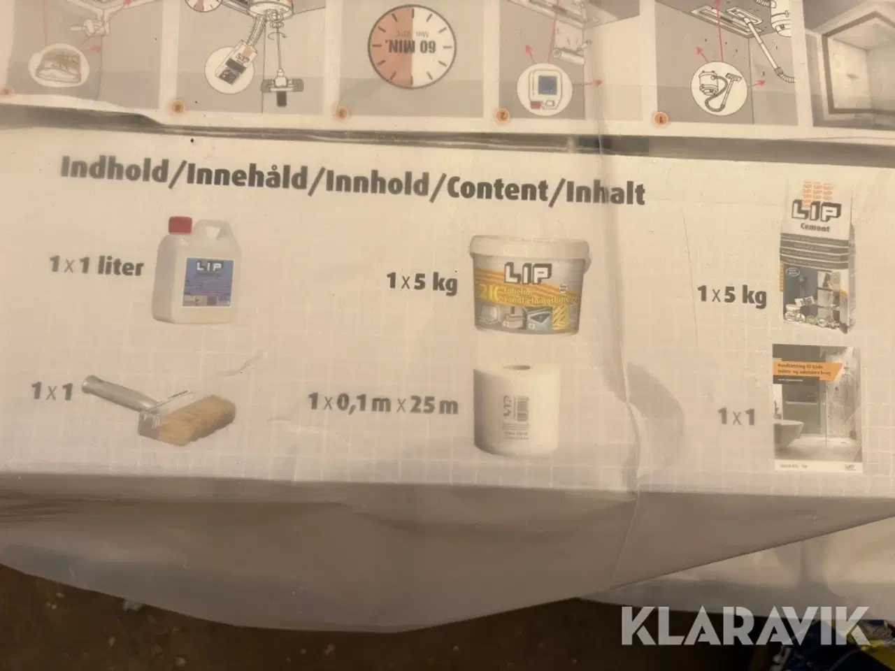 Billede 5 - 2K Vådrumssystem Lip - 8 sæt