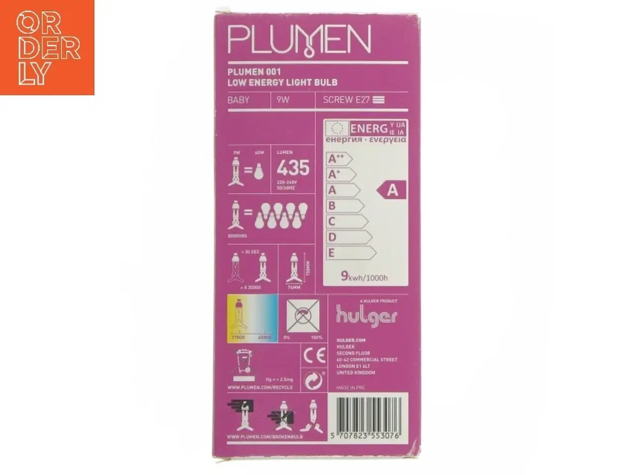 Billede 2 - Plumen 001 Lavenergipære fra Plumen (str. 17 cm)