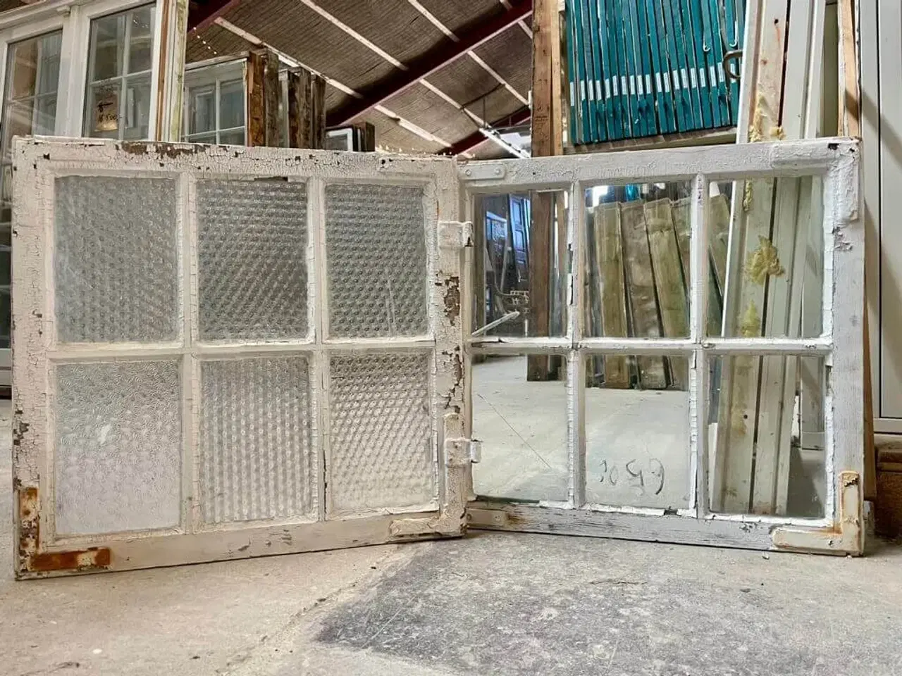 Billede 1 - Liggende 6-ruders vinduesramme m. fine profiler