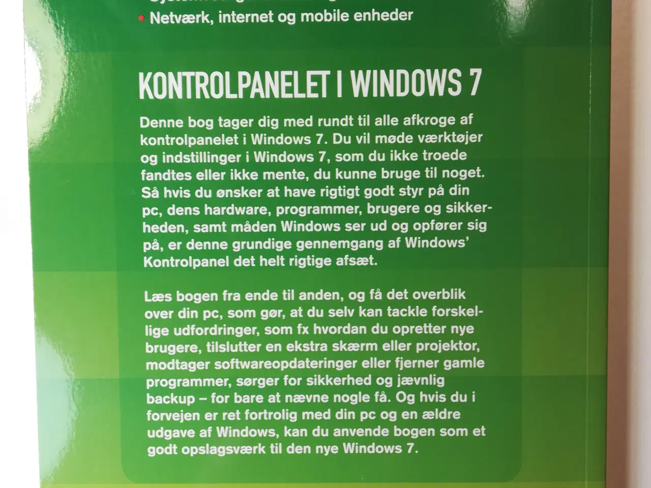 Billede 8 - Bogen om WINDOWS 7 + Kontrolpanelet i WINDOWS 7