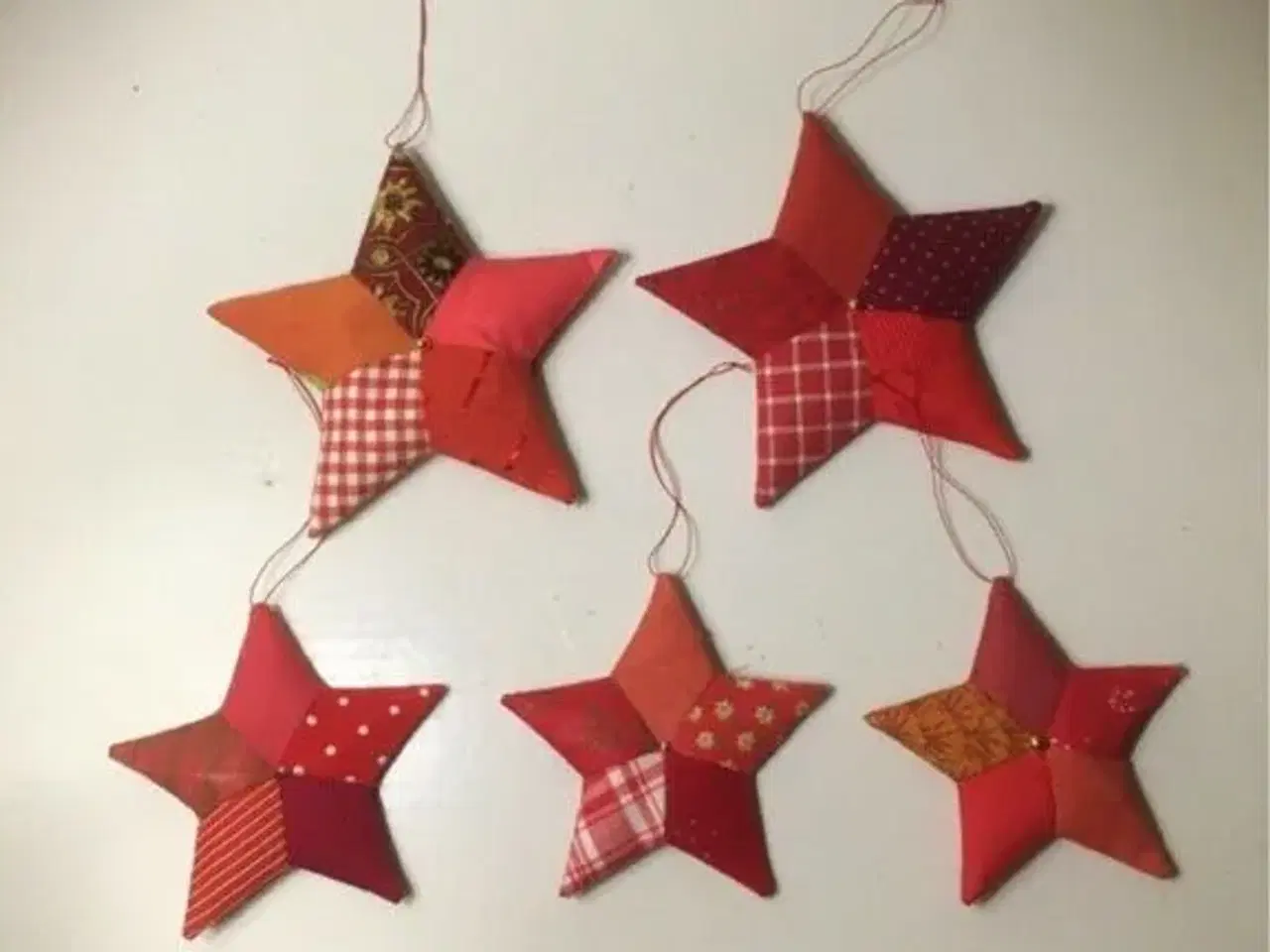 Billede 2 - Unika  julestjerner patchwork  julepynt
