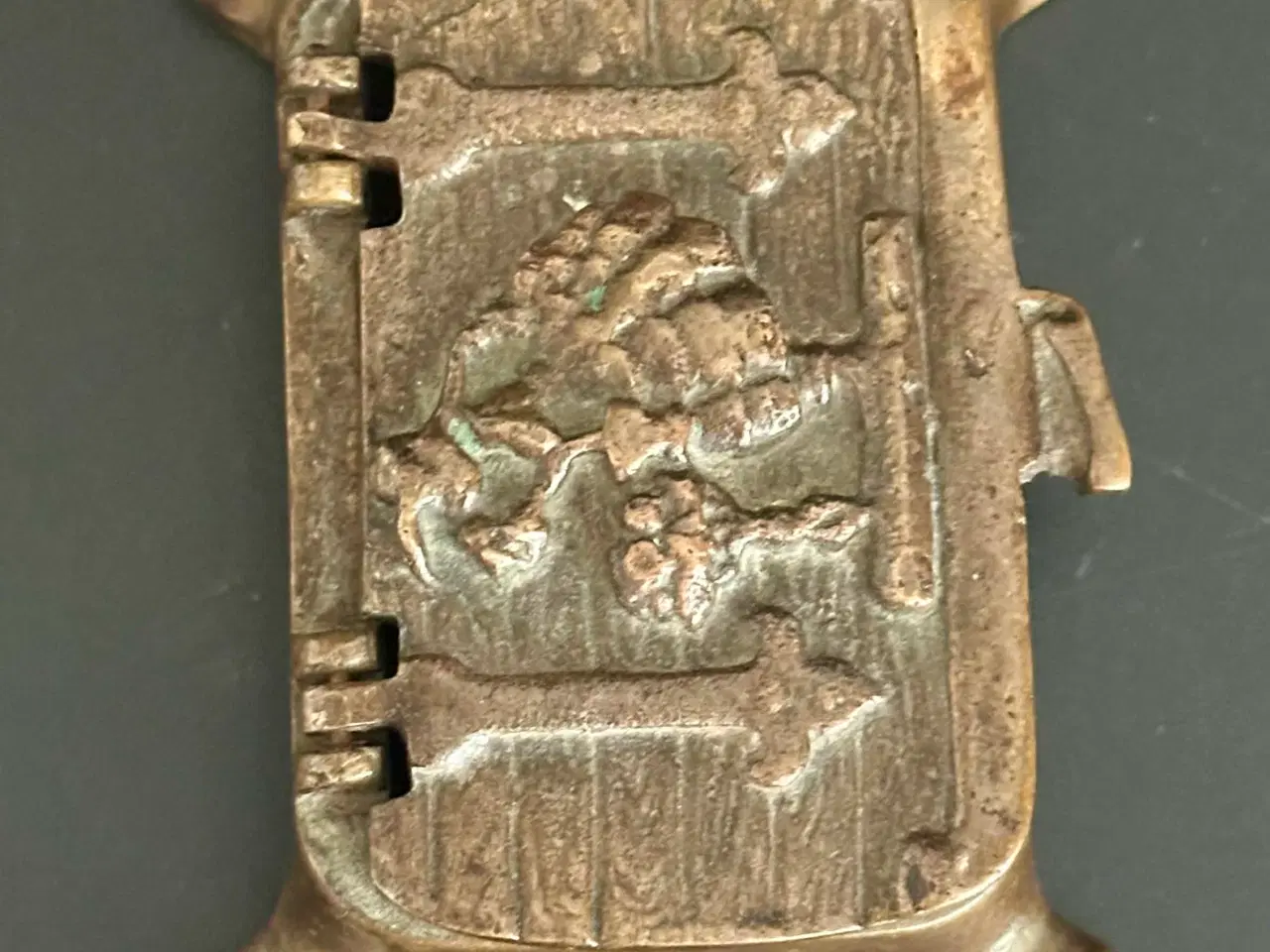 Billede 8 - To små antikke æsker af messing og bronze