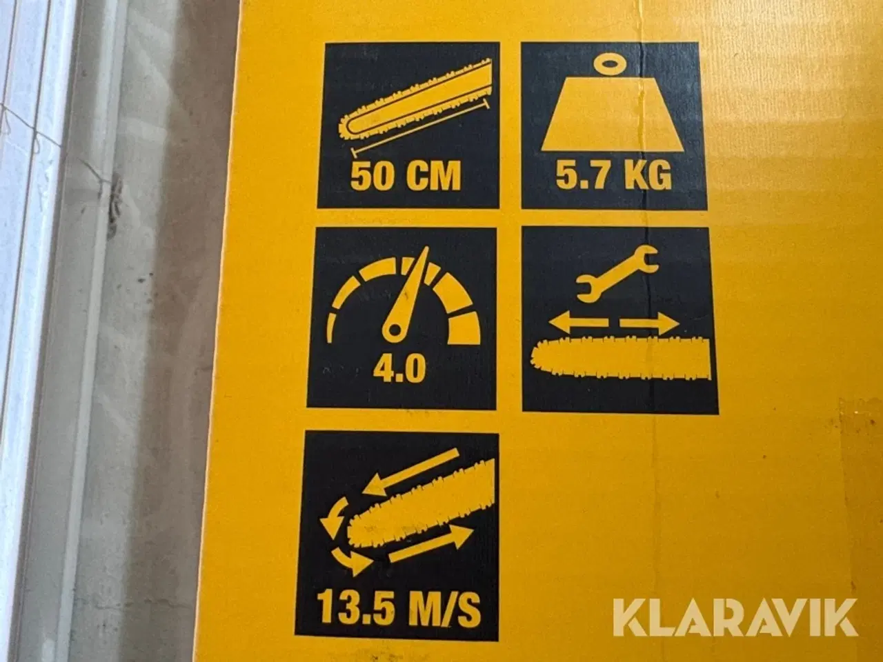 Billede 5 - Motorsav DeWalt DCMCS575N