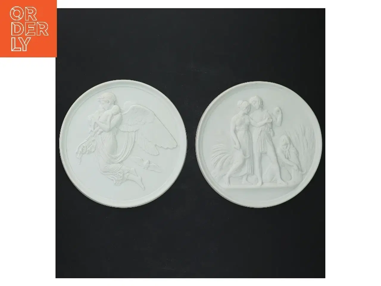 Billede 1 - Kunstneriske porcelænsplatter fra Bing Og Grøndal (str. Ø 14,5 cm)