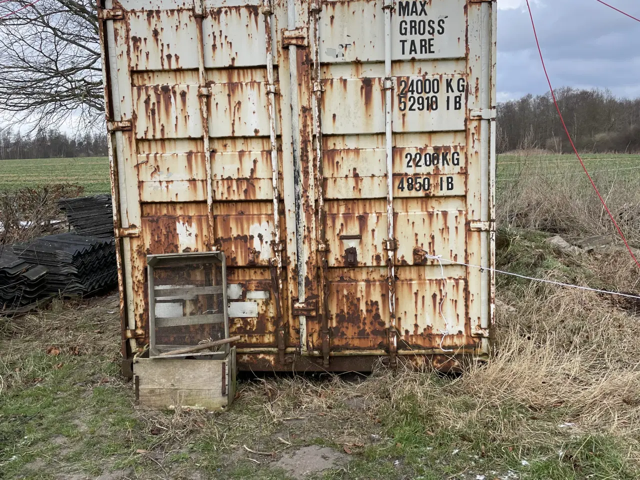 Billede 1 - 20 fod’s brugt ældre container.