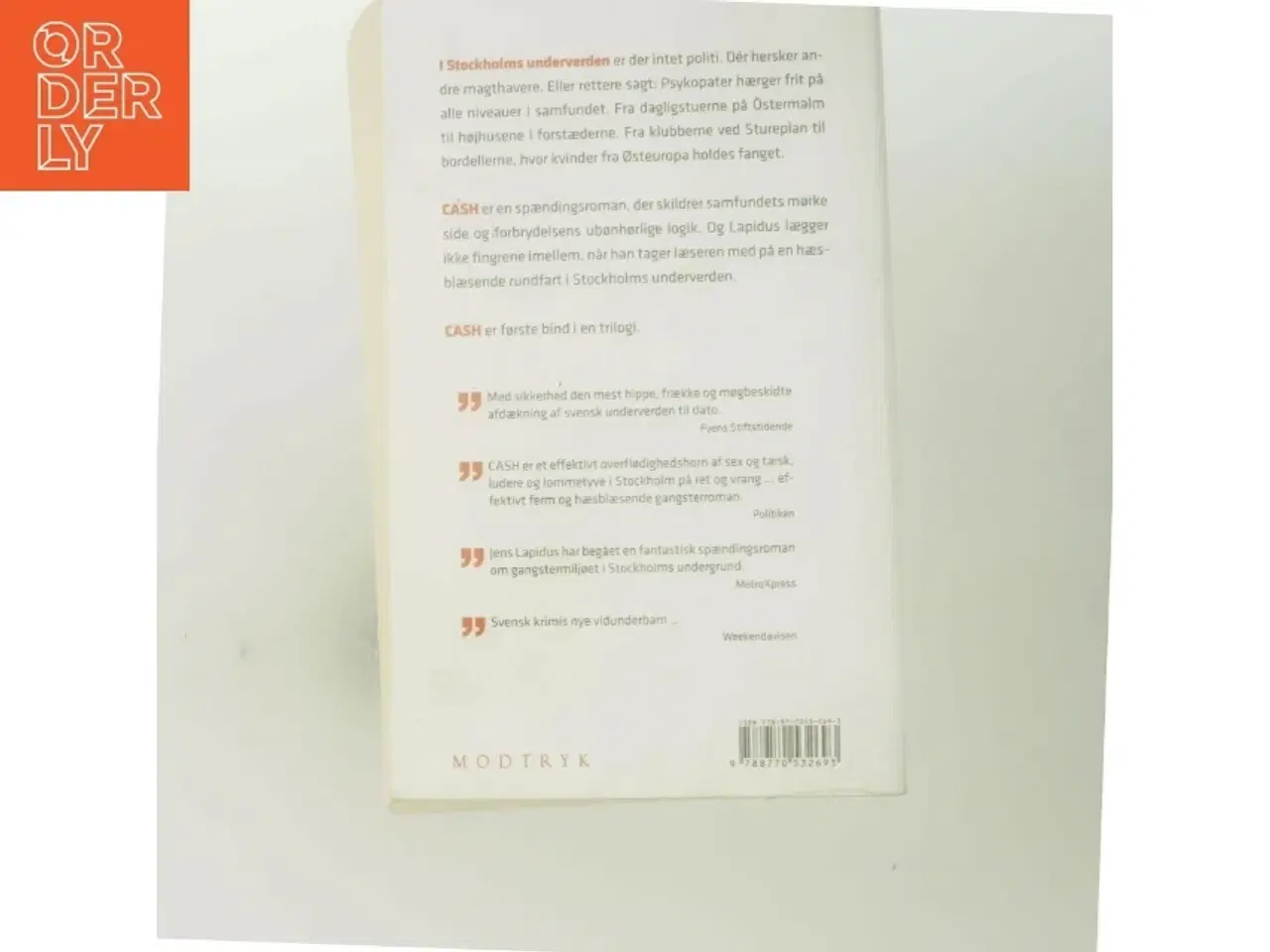 Billede 3 - Cash af Jens Lapidus (Bog)